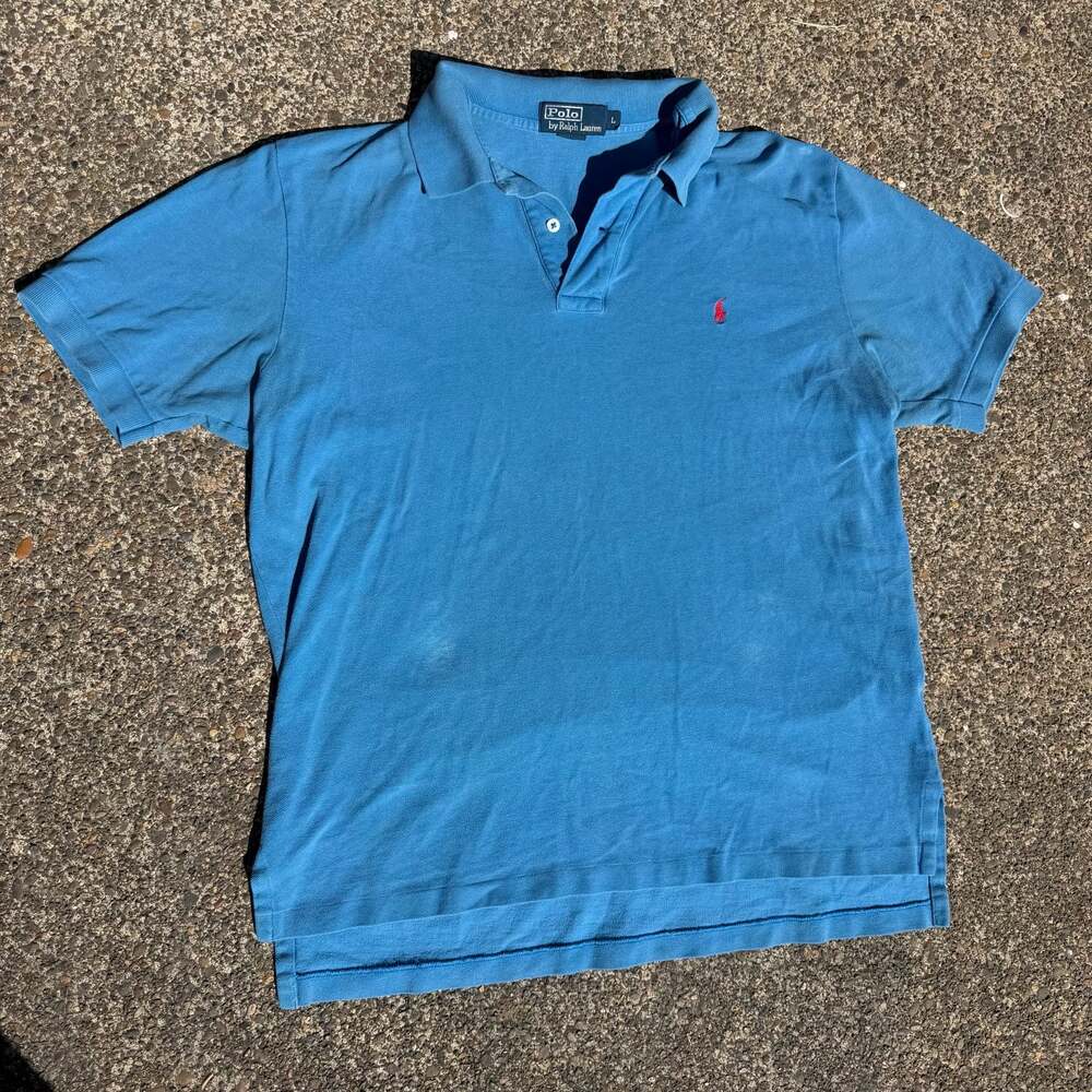 Polo Ralph Lauren Men's Classic Fit Short Sleeve Polo Shirt, Blue, Size Large